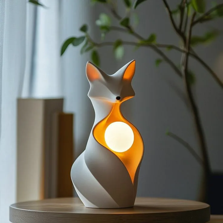 3D printed decorative lamp