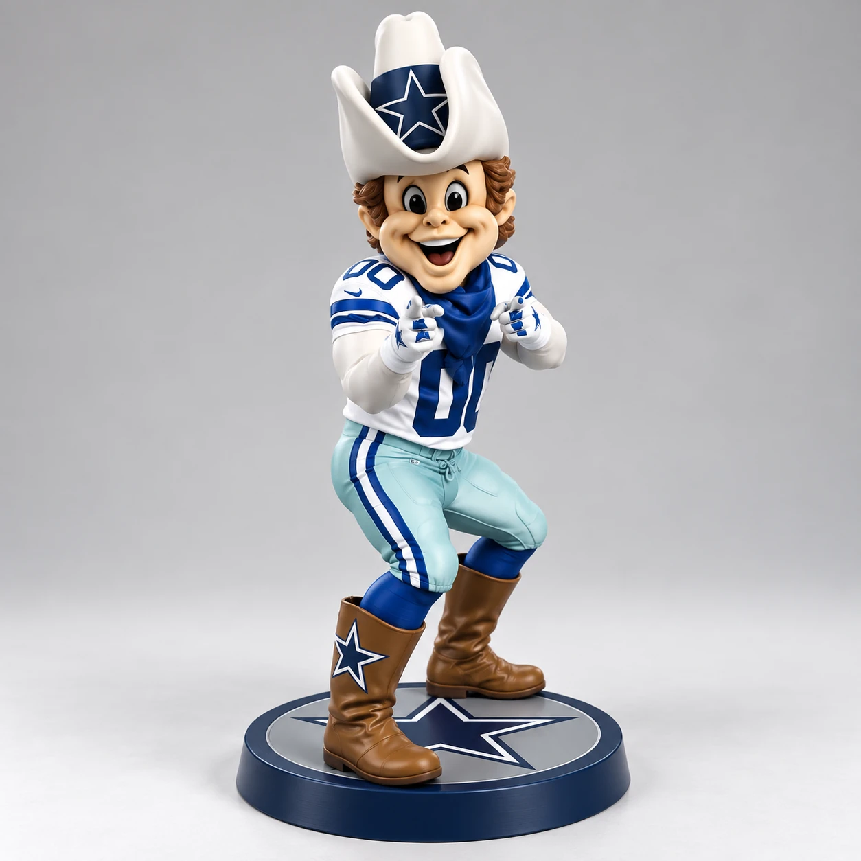 3D printed Dallas Cowboys mascot
